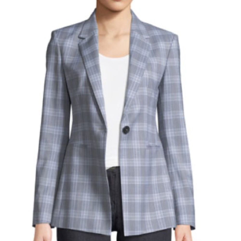 Theory Power Jacket In Maple Check - image 1